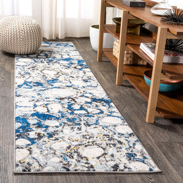 Pebble Marbled Abstract Area Rug